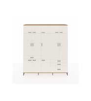 Hyperion Gardrop 8 Raflı 4 Çekmeceli 3 Askılı 220x44x243 Çam-Aytaşı/Aytaşı