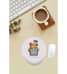 Hasta Teddy Desenli Bilek Destekli Mouse Pad