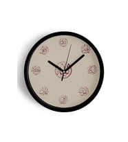 Modern Siyah Kasa Esmaül Hüsna Temalı Duvar Saati 25cm, Camlı ve Sessiz Mekanizma