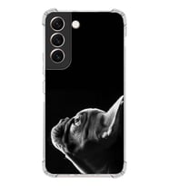PrintiFy Samsung Galaxy S22 Plus Uyumlu Köpek 1 Baskılı Şeffaf Köşe Korumalı Antişok Kılıf