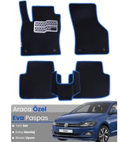 Volkswagen Polo (2017-2025) Uyumlu EVA Paspas Tam Set–Araca Özel,Su Geçirmez,Hızlı ve Kolay Montaj