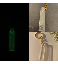 İ Harfi Fosforlu Neon Yeşil Renk Parlak Simli Gold Aksesuarlı Anahtarlık El Yapımı Epoksi Hediyelik