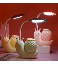Masa Üstü Salyangoz Tasarımlı Kalemlik Led Lamba 22cm*11cm