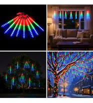 Plentiful 10'lu 45 CM Uzunluğunda Plastik Meteor 2m Kablo LED USB RGB Ağaç Işığı – Renk Değiştiren Asmalı Dekoratif Bahçe ve Dış Mekan Aydınlatması