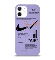 Apple iPhone 12 Uyumlu Lansman Kılıf Sneakers Tasarımlı Altı Kapalı İçi Kadife Kaplı Silikon Kapak (Şeffaf)