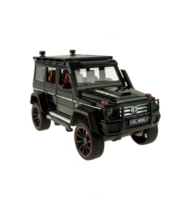 1:16 Ölçek Metal Model Suv Araba Çek Bırak Işıklı Sesli Siyah