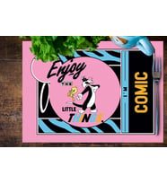 Adawall Home Tweety Teams Kumaş Amerikan Servis 4'lü Set 35X50CM