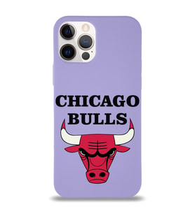 Apple iPhone 12 Pro  Lansman Kılıf Chicago Bulls Tasarımlı Altı Kapalı İçi Kadife Kaplı  Kapak (Şeffaf)