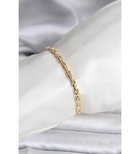 14K Gold Renk Kaplama Zincir Model Kadın CM Bileklik - TJ-BB8132