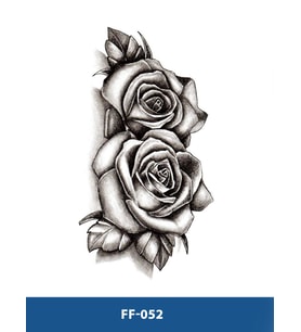 FF-052 ORTA BOY GÜL DESEN GEÇİCİ DÖVME-TATTO