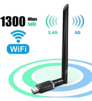 Lexroo LivX USB Wifi Pro Sinyal Yakınlaştırıcı Güçlendirici Adaptör Kart 1300 MBPS EP-AC1686