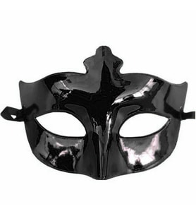 Siyah Renk Masquerade Kostüm Partisi Venedik Balo Maskesi