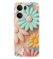 Oppo Reno 13F Kılıf Boutique Baskılı Resimli Rengarenk Çiçek Pcode -059