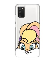 Samsung Galaxy A02S Uyumlu Lola Bunny Desenli Şeffaf Telefon Kılıfı