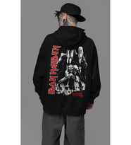 Iron Maiden Müzik Grubu Baskılı Unisex Oversize Rock Metal Hoodie