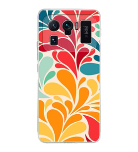PrintiFy Xiaomi Mi 11 Ultra ile Uyumlu 1mm Slim Fit Retro Renkler 5 Baskılı Şeffaf  Kılıf