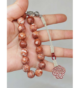 Jasper Taşı Faset Kesim 17'li Efe Tesbih 12mm (25835-EFE)