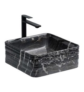 LENA TEZGAH ÜSTÜ ÇANAK LAVABO E-2105M4 SİYAH