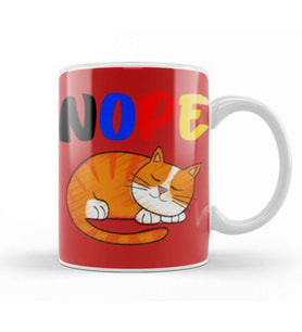 Funny Cat Lover Gifts Kupa Bardak Porselen