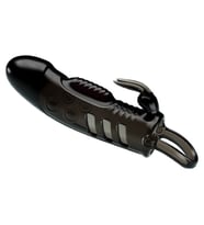 OdinsShop 2,5 cm Dolgu Uzatmalı Titreşimli Siyahi Penis Kılıfı Prezervatif Vibratör