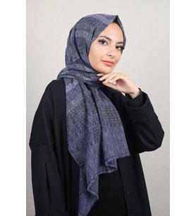 Desenli Aqua Şal - Desen-05 - Renk-05