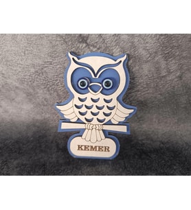 Magnet Baykuş Hayvan Nazar Boncuk Buzdolabı Süsü Ahşap Magnet Mıknatıslı Hediyelik Eşya