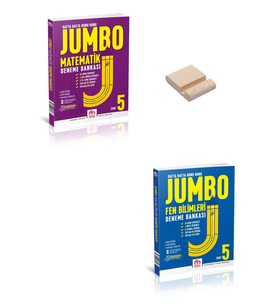 5. Sınıf JUMBO Matematik ve Fen Bilimleri Deneme Bankası + Telefon Standı