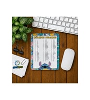 Stitch Roma Rakamları Baskılı Oyuncu Mousepad 0287