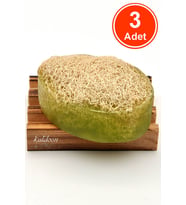 Kabak Lifli El Yapımı Doğal Aloevera Sabunu 120 G x 3 Adet