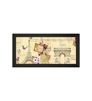 Manzara Temalı Kanvas Tablo 80 x 110 cm Siyah Çerçeve