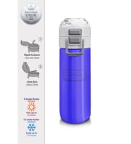 Coral High 500 ml Pipetli ve Direkt İçim Çelik Termos/Matara - Erkek Çocuk -  Açık Mor