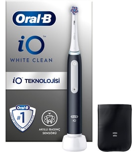 Oral-B Io Şarjlı Diş Fırçası White Clean, Siyah