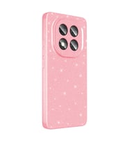 Xiaomi Redmi Note 14 Pro 4G Kılıf Kamera Korumalı Simli Parıltılı Lüks Silikon (Açık Pembe)