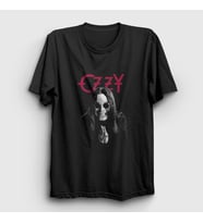 Presmono Unisex Siyah Pray Ozzy Osbourne T-Shirt 39621tt