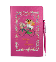 Sevgililer Gününe Özel Pembe Defter Kalem & Hediye Seti 6