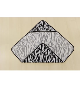 Ender Home Bebek Kundağı Baskılı Yeni Doğan Bebek Banyo Havlusu Bukle Kundak Standart-Zebra