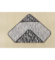 Ender Home Bebek Kundağı Baskılı Yeni Doğan Bebek Banyo Havlusu Bukle Kundak Standart-Zebra