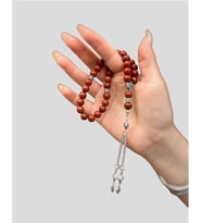8 mm Küre Kesim Jasper Doğal Taş Tesbih