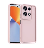 Infinix Note 30 4G Uyumlu Kılıf Kamera Korumalı Zore Ananas Kapak (Pembe)