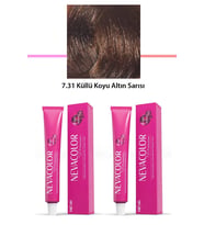 2 li Set Premium 7.31 Küllü Koyu Altın Sarısı - Kalıcı Krem Saç Boyası 2 X 50 g Tüp