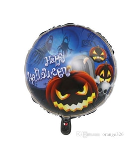 Happy Halloween Balkabağı Folyo Balon 18 inç (5343)