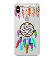 PrintiFy Apple iPhone XS Max Uyumlu Nazar Boncuğu 6 Baskılı Şeffaf Köşe Korumalı Antişok Kılıf