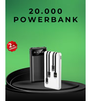 Kamp Seyahat İçin 20.000Mah Led Işıklı Hızlı Şarj