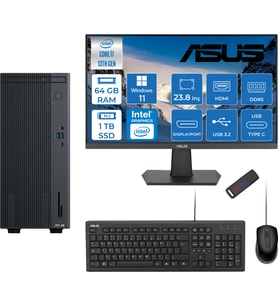 Asus Expertcenter P500MV Intel Core I7-13620H 64GB Ddr5 1tb SSD WIN11HOME 100Hz 23.8 IPS Mon. Minitower Masaüstü Bilgisayar WB7136216512B0DH23+Zettausbbellek