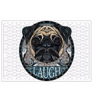 Laugh Pug Köpek Puzzle 240 Parça Yapboz