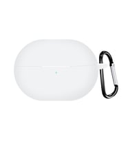 Microsonic Huawei FreeBuds Pro 4 Kılıf Askılı Mat Silikon Beyaz (Beyaz)