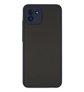 Newface Samsung Galaxy A03 Kılıf Montreal Silikon Kapak - Lacivert