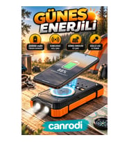 Güneş Enerjili 20000 mAh Powerbank – Kablosuz ve Hızlı Şarj Destekli Taşınabilir Batarya