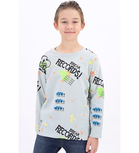 Toontoy Erkek Çocuk Baskılı Tişört (Yeşil)