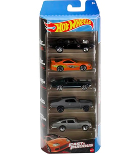 Hot Wheels Hızlı Ve Öfkeli 5'Li Oyuncak Yarışı Ve Drift Arabaları 1:64 Ölçekli Özel Dekorlarla (Stil (Çok Renkli)